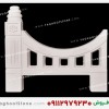 نرده سنگی حصار باغچه طرح اماراتی