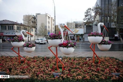 گلدان های مدرن فایبرگلاس برای فضای شهری وزیبا سازی
