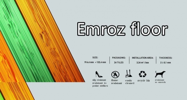 کفپوش پی وی سی امروز فلور FLOOR EMROZ