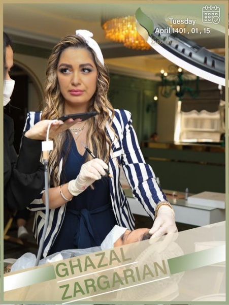 آموزش تاتو خط چشم با غزل زرگریان