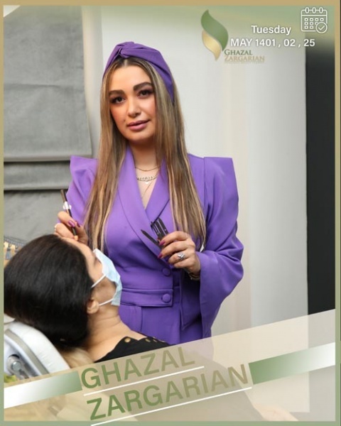 هاشور اسکالپ سر در مرکز غزل زرگریان