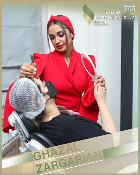 بهترین سالن آرایش دائم با غزل زرگریان